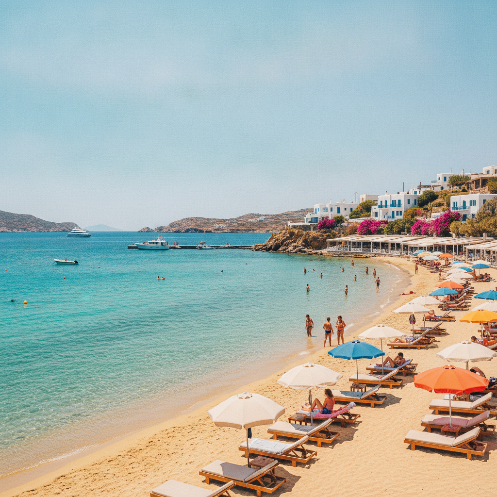 About Platis Gialos on Mykonos, Greece